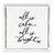 Ceramic Napkin Tray + Napkins - All is Bright Bow