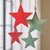 Red Enamel Star Ornament - 8" Dia