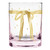 Gold Foil DOF Rocks Glass - Lilac Bow