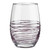 Textured Spun Wine Glass - Aubergine