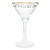 Gold Foil Martini Glass - Just a Tini Bit Older