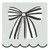 Scalloped Cocktail Napkins - Green Bow