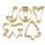 Gold Ornament Cookie Cutter Sets - Joy