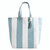 Face to Face Large Canvas Tote - Blue Cabana Stripe