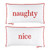 Face to Face Lumbar Pillow - Naughty/Nice