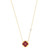 Quatrefoil Necklace - Burgundy