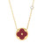 Quatrefoil Necklace - Burgundy