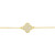 Quatrefoil Chain Bracelet - Pave Gold