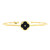 Quatrefoil Bangle - Black