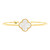 Quatrefoil Bangle - Large Mother of Pearl