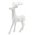 18" Flocked Reindeer - White