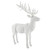 32" Flocked Reindeer - White