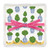 Acrylic Cocktail Napkin Tray + Napkins - Topiaries