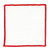 Overlocked Cloth Napkins - Red - Set of 6