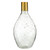 Recycled Glass Vase with Gold Trim - 15.5"