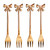 Rose Gold Bow Forks - Set of 4