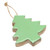 Enamel Wood Tree Ornaments - Green
