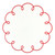 Scalloped Appetizer Plates - Red - Set of 4