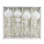Finial Glass Ornament Set - White - Large