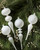 Finial Glass Ornament Set - White - Large