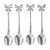 Silver Bow Spoons - Set of 4