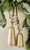 Champagne Platinum Reindeer Bell - Large