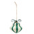 Paper-Mache Ornaments - Green - Set of 4