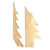 Paper Tree - Metallic Gold Siberian Fir 36"