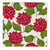 Ceramic Napkin Tray + Napkins - Red Hydrangeas