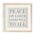Face to Face Wood Sign - Peace