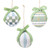 Face to Face Paper-Mache Ornaments - Set of 3
