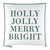 Face to Face Euro Pillow - Holly Jolly