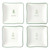 Face to Face Appetizer Plates - Joy, Peace, Love, Merry - Set of 4