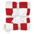 Face to Face Luxe Throw - Red Checkers