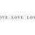 Face to Face Linen Ribbon Spool - LOVE