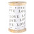 Face to Face Linen Ribbon Spool - LOVE