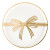Gold Bow Appetizer Plates - Set of 4