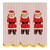 Scalloped Cocktail Napkins - Santa Bear