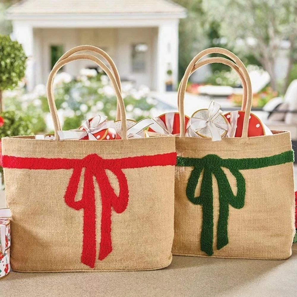 SHOP LUX BURLAP TOTES