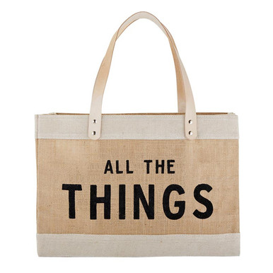 Large Natural Market Tote - All the Things - [Consumer]Santa