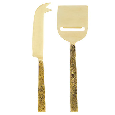 BE HOME Matte Gold Cheese Knife - Palm and Perkins