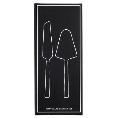 Matte Black Serving Set - Set of 2