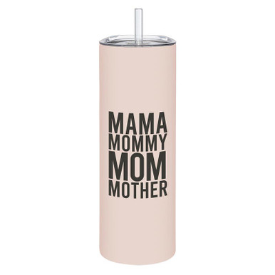 Mom AKA Boss Mother's Day Stainless Steel Straw Tumbler – Squishy Cheeks