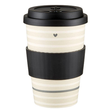 Bamboo Coffee Cup, Striped