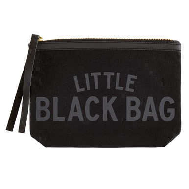 Black Canvas Pouch - Little Black Bag - [Consumer]Santa Barbara Design ...