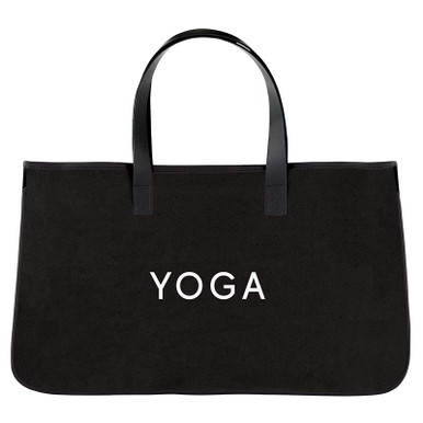 Black Canvas Tote - Yoga