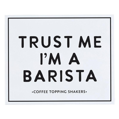 Coffee Topping Shaker Book Box - Trust Me I'm a Barista - Santa Barbara  Design Studio