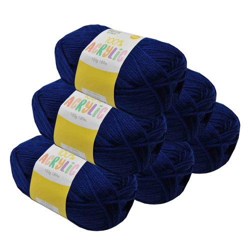 Acrylic Yarn 100g 189m 8ply Royal Blue (Product # 093160)