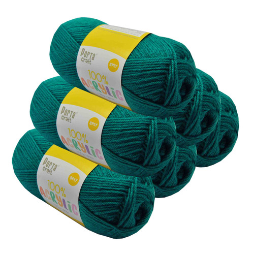 Acrylic Yarn 100g 189m 8ply Teal (Product # 122464)