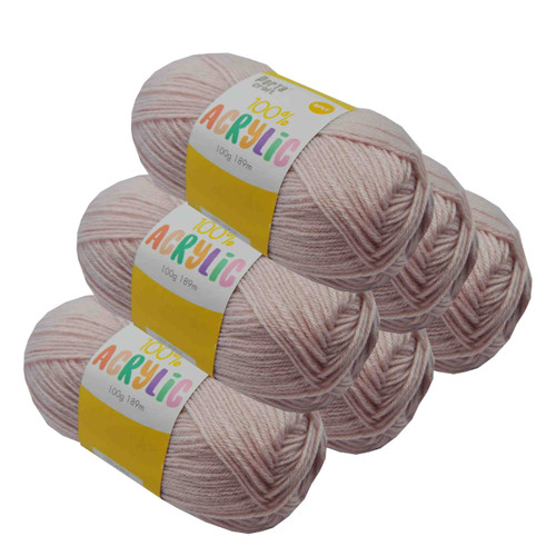 Acrylic Yarn 100g 189m 8ply Pink Petal (Product # 122532)